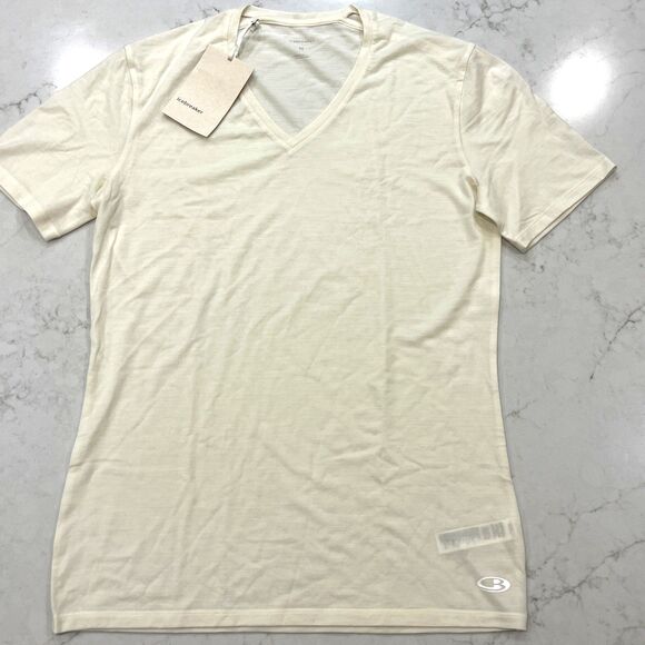 Icebreaker NEW Anatomica V-Neck Shirt Mens M Short Sleeve Wool Blend Base Layer - Picture 1 of 12